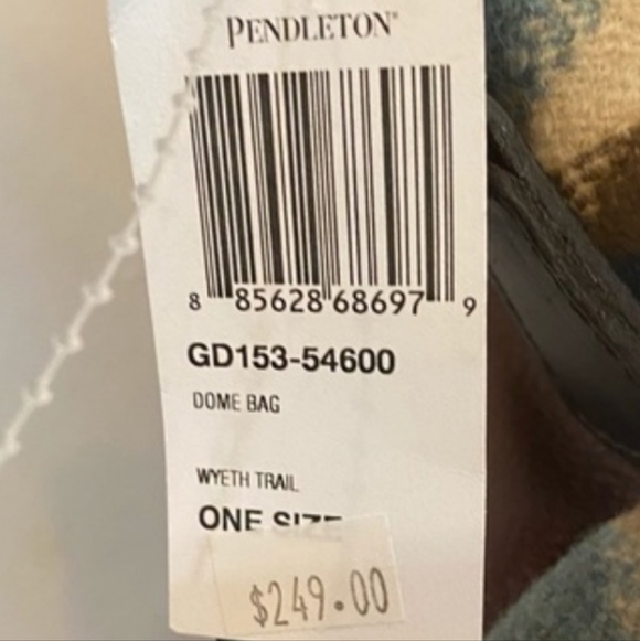 NWOT Pendleton Trail Wyeth Dome Purse & Coin Purse - Leather & Wool - Picture 15 of 15